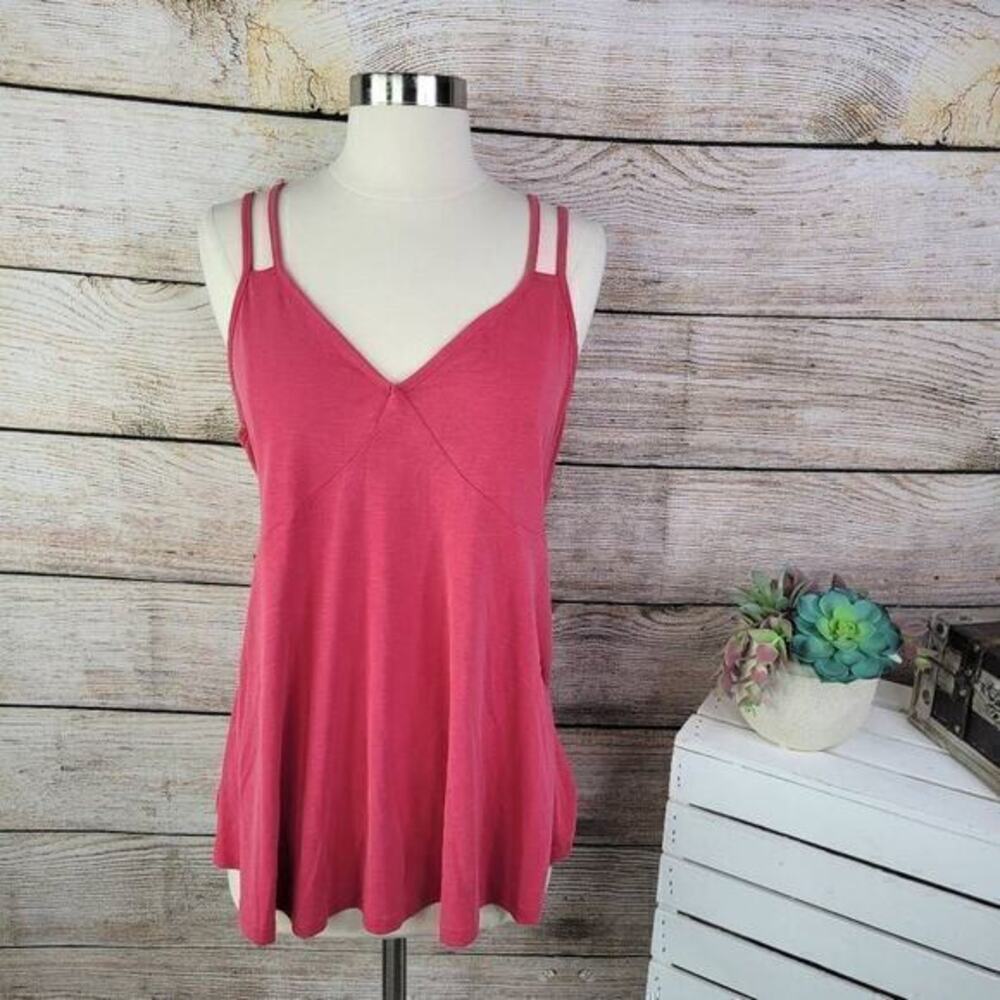 5/$25 Ro & De Women's Red V-Neck Cutout Straps Camisole Tank Top Size XL